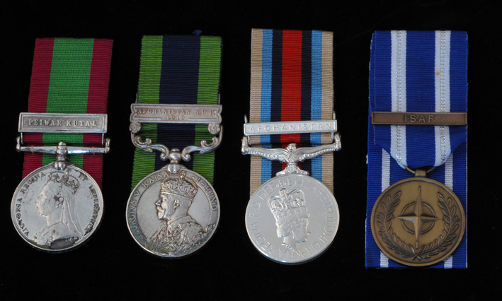 Campaign Medals that have been issue to the British Army for Service in Afghanistan