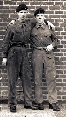 BD001p3.jpg - Ian Reoch Duffus  1954 RAOC Boy's School - Hilsea Barracks Unknown Boy & Ian  Terry Joll (RAOC 1957-1984) wrote: I knew Ian very well. He was a Sgt in 24 OFP in Barnard Castle when I was CSM. He was a very loyal and likeable chap. It was I that encouraged him to put in a plea of mitigation for his LS&GC Medal which had been refused previously because of some minor charge years ago. Major Colin Rogers MBE put it forward and Ian received his medal at Barnard Castle. May he rest in peace  Any details, memories or photographs that you may have would be most welcome.