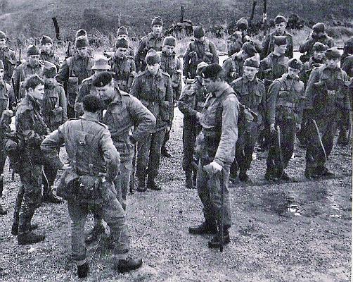 70720082.jpg - Brian Coulson KESSON * 23rd. February 1946 - † 8th. September 1999 With Gordon Platoon on exercise in Leek 1972. The photo is an excerpt taken from the 1960-63 Album (70720082) of our photo-gallery  Any details, memories or photographs that you may have would be most welcome.   Click here to read an Obituary-Thread on RAOConLine