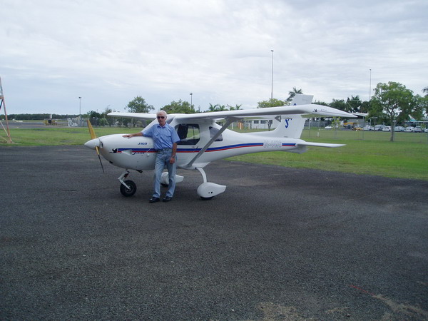 PP_51_02.jpg - Hugh Macdonald KAY *6th April 1940 - †13th March 2012 29/11/2008 ...Hugh writes: Me and my plane, which I use at the flying school where I am chief flying instructor.