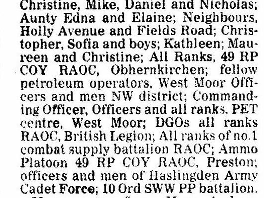 BM016_7.jpg - John Leslie MILLS * 1961 - †11 March 1981 Extracted from a local Newspaper. See more on the next page...  Any details, memories or photographs that you may have would be most welcome.