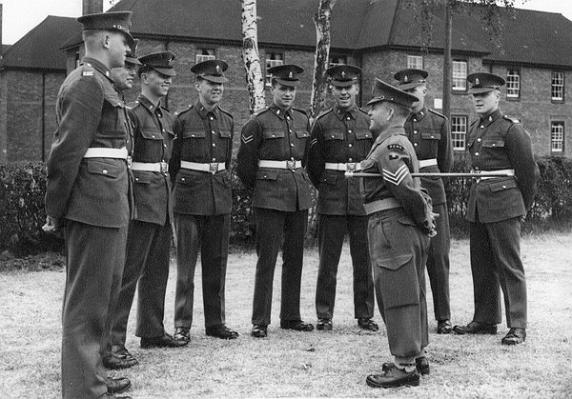 PJ001p1.jpg - Sgt Ronald William "Tich" Jannaway * 3 November 1924 - † 1981 Passed away at his home in Huddersfield The photo shows a squad with "Tich" on drill practice on 2nd.June 1957 This contribution was entered on the Forum by Richard Bond: I received the following email today from Ian Jannaway - Sgt "Titch" Jannaways' Son. Dear richard, I was scrolling through the internet for Jannaways, and came across the RAOC site, and saw Sgt Jannaway mentioned... He was my father! here is some info for you, he was born 1924 and died 1981, he served in the home guard in WW2 from 1944, and transferred to the REME, where he stayed until he left in 1969, at four foot 11 and half he was the shortest NCO in the British Army. He served in Malaya in the emergency, and British Army on the Rhine 1961-6. I hope this is of interest to you, I have a copy of the original photo as well. I had to join the RAOC site, even though I am ex navy! Regards, Ian Jannaway  06/12/2009 Denny (Scouse) Regan wrote:: I worked in the Sgt's Mess as Regimental Cook for two and half years, between 1956/9 and played in the same football team as Sgt Jannaway. He was such a great player. I remember we played in a cup final against 2nd Battalion the Paratroopers,. We won 3-1. Before the game started, the the Junior Leaders Band marched on thepitch playing their signature tune - ROBIN HOOD, ROBIN HOOD RIDING THROUGH THE GLEN... He was married to a Liverpool girl, perhaps that's the reason why we became suchgood friends! RIP ...Scouse Regan.....  Click here to read an Obituary-Thread on RAOConLine   Any details, memories or photographs that you may have would be most welcome. 